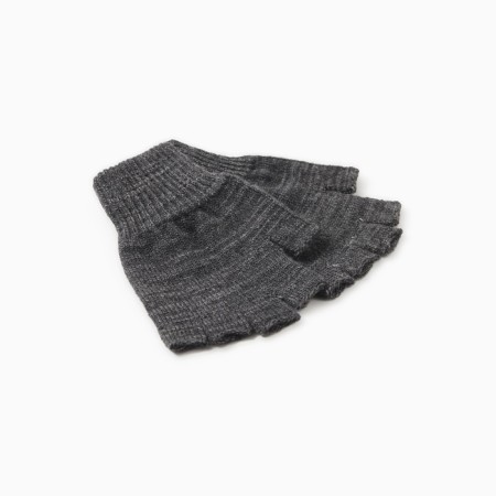 Gloves (mittens) male, gray color, river 20-1