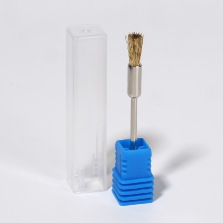 Brush - brush for cleaning mills, copper, silver/golden color-4