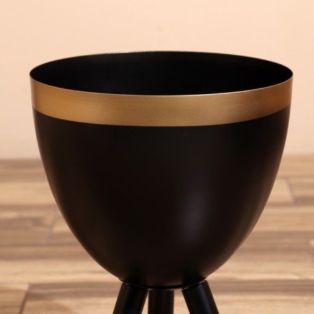 Kashpo on the stand "Blacks" metal (set 2 pcs), diameter 28 and 23 cm-2