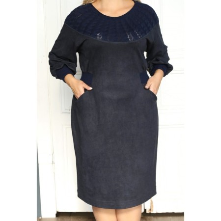 Women's dress, size 56, blue color-10