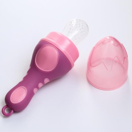 Product for feeding with silicone mesh, raspberry color-1