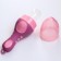 Product for feeding with silicone mesh, raspberry color