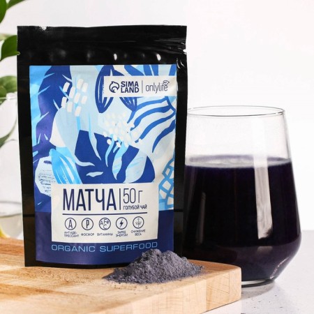 Match Premium, blue tea, energy and tone, weight loss, 50 g.