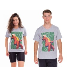 T-shirt male, color light gray melange, a ha ha, size 58