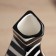 VAZA Ceramics Table "Picasso" (manual painting) checkmarks, 26x11.5 cm, black and white