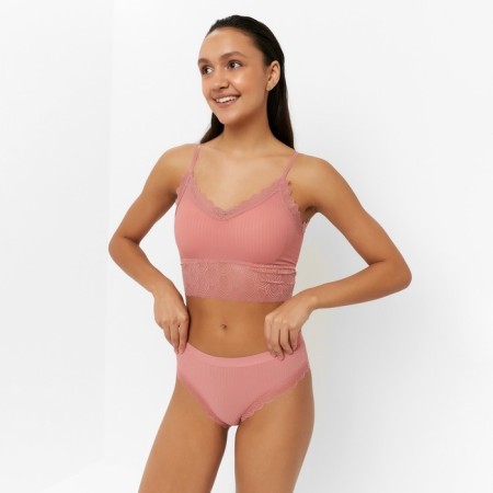 Female set (top, panties) Pink color, size 42-44-3