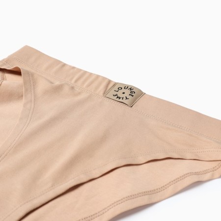 Panties female slips, beige color, size 44 (s)-5