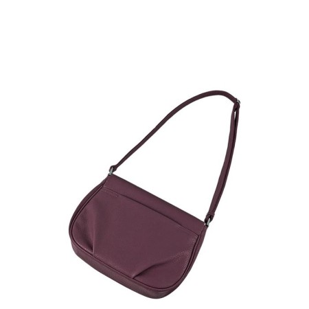 Bag Messenger claim. Kozha, valve department, purple color 27x11x20cm-1