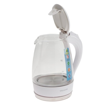 Electric kettle Willmark WEK-1708G, glass, 1.7 l, 2200 watts, led-lighting, white-5