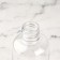 Storage set, 2 items, with a division scale, 100 ml, white/transparent color