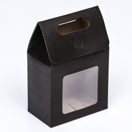 Box with window, black, 15 x 10 x 6 cm-2