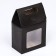 Box with window, black, 15 x 10 x 6 cm