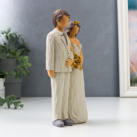 Souvenir Polystone "Bridegroom and Bride" 20x6x9.5 cm-1