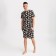 Pajama men's kaftan "eggs" R.54, black