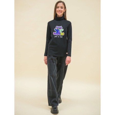 Jumper for girls, height 104 cm, black color-8