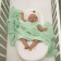 Knitted blanket, size 100x140 cm, mint color