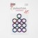 Rings for bags, d = 12/18 mm, thickness - 3 mm, 10 pcs, color gasoline