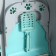 Domik toilet for cats closed with a door 50*38*37 cm, turquoise-gray