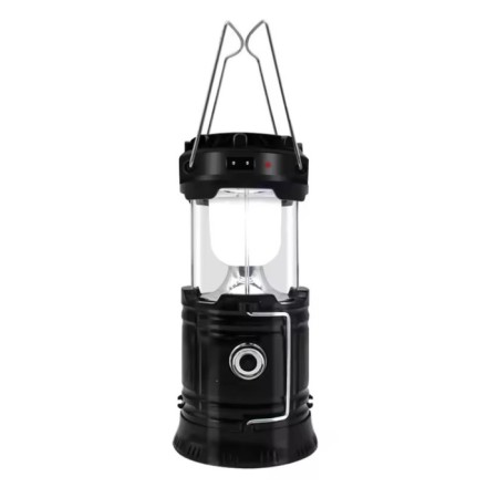 Camping battery "Master K.", 1800 mAC, 7 LED, Solar Battery, Black-3