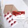 Invitation in the craft envelope for the wedding "Red Roses", 10 x 15 cm