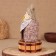 Brown Domovka "Athanasius with gold", on a barrel, 28x15x12 cm