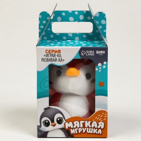 Training cards with a soft toy "Penguin", color mix-7