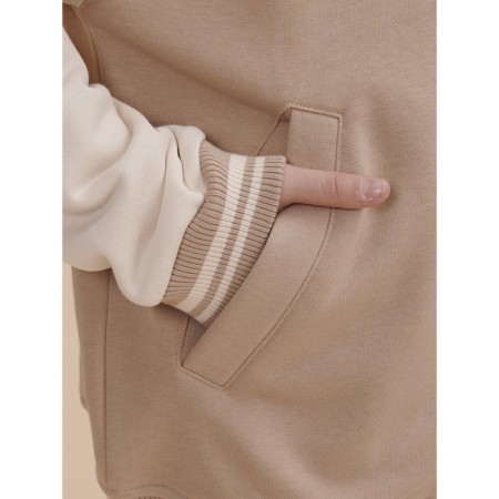 Jacket for girls, height 110 cm, sandy color-10