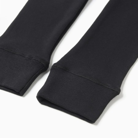 Female set (fufaika, pants) thermo, black color, river 48-4