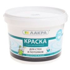 Water-dispersion lacra paint for walls and ceilings snow-white 3kg