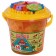 Designer "Builder", 68 elements, in a bucket of maxi with a lid