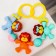 Stretching to a stroller/crib "Lion", 3 toys, color mix, crush me