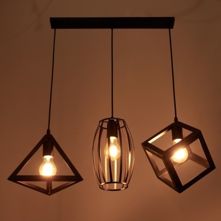 Lamp Bayerlux 69932/3 E27 40W Black 50x16x24-124 cm-2