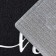 Rapid rug Ladom, 45 × 75 cm, PVC, black color