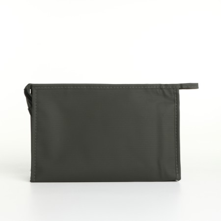 Cosmetic bag with lightning, khaki color-1