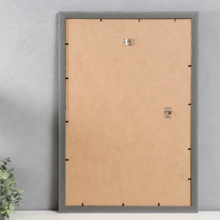 Photo frame Plastic "Mira" 40x60 cm, walnut (plastic screen)-2