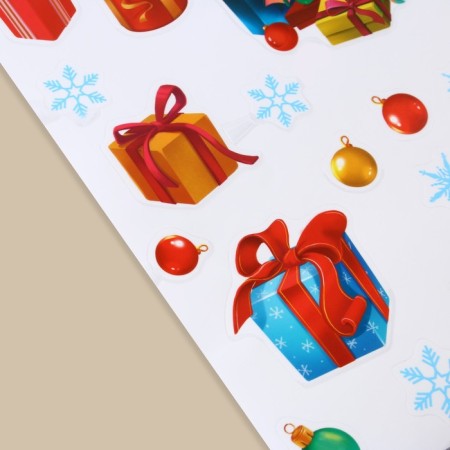 Interior sticker "Happy New Year", 29.7 x 42 cm, New Year-1