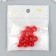 Decor for creativity plastic "Pomegranate ball with loop" 1.2x1.2 cm set 10 pcs