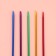 Knitting knitting needles, hindeer, aluminum, d = 2 mm, 25 cm, 5 pcs, color mix