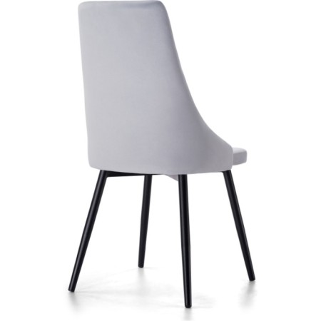SHEET on the metal frame Narayan Velutto 49 metal/velor, black/gray 47x54x98 cm-3