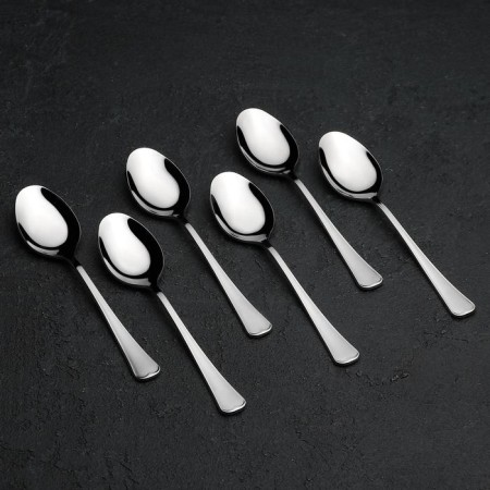 Teaspoon "Mondial", h = 13.9 cm, thickness 2.5 mm, silver color-1