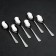 Teaspoon "Mondial", h = 13.9 cm, thickness 2.5 mm, silver color