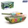 Tank "gears", light and sound, works from batteries, green color