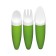 Set of cutlery for children's green
