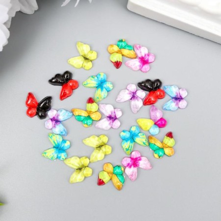 Decorative element "butterflies", mix 10 mm
