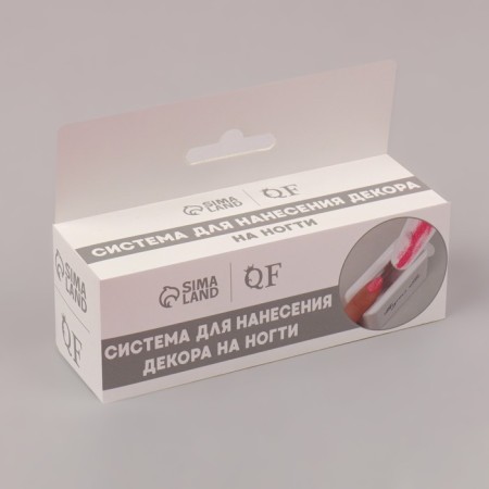 A system for applying scenes on nails, in a cardboard box, white color-4
