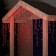 Garland "fringe" 3 × 0.9 m, IP44, UMS, white thread, 232 LED, red glow, 220 V