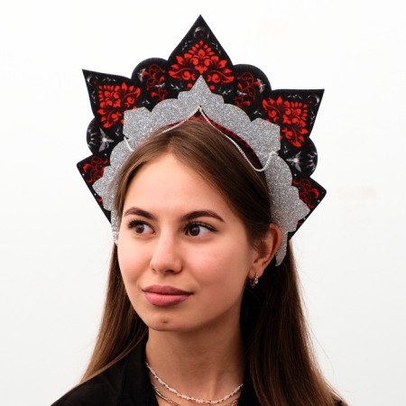 Carnival Kokoshnik "Gothic", felt-1