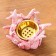 Stand for incense powder and cones "Coral", pink, 6.3x10 cm