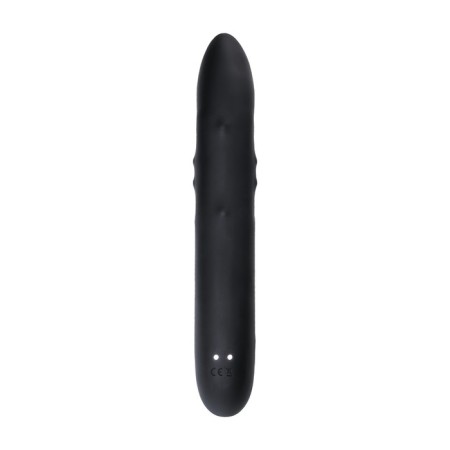 Unrealistic vibrator Waname D-Splash Hail, silicone, black color, 23.8 cm-12