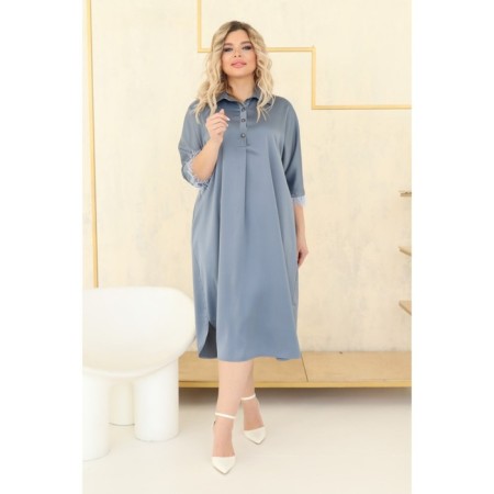 Women's dress, size 60, gray color-8